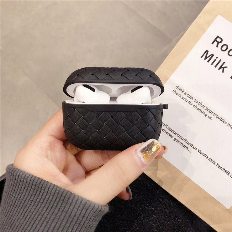 Caelum Woven Pattern Silicone AirPods Case with Keychain - Astra Cases