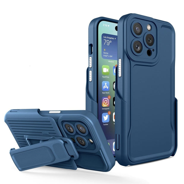 Cecini Slim iPhone Case With Swivel Belt Kickstand - Astra Cases