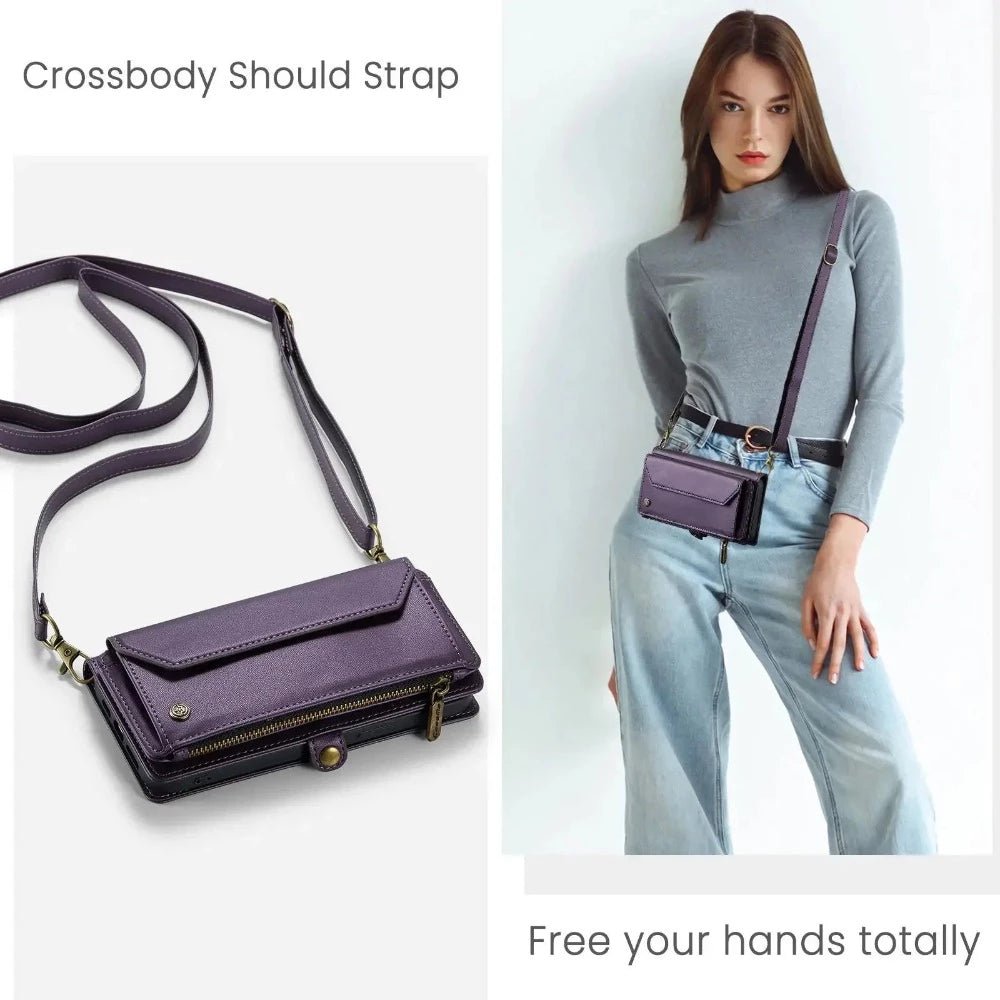 Crossbody Wallet Case Bocasal IPhone 16 Pro Max Rose Gold