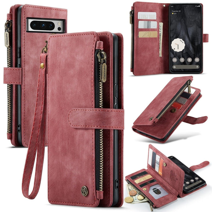 Cordis Leather Wallet Case For Google Pixel With Lanyard - Astra Cases