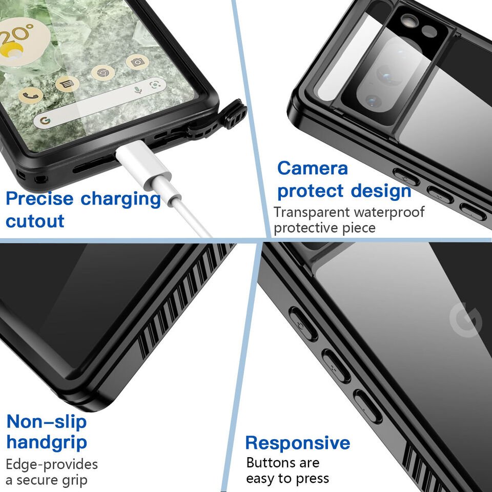 Dito 360° LifeProof Case for Pixel Series With Built-in Lens & Screen Protector - Astra Cases