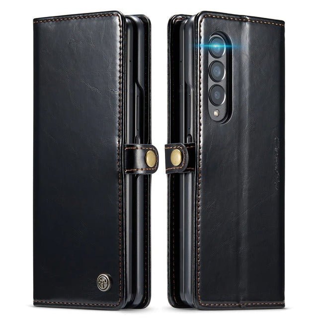 Divina Magnetic Leather Wallet Case for Galaxy Z Fold 3 - Astra Cases