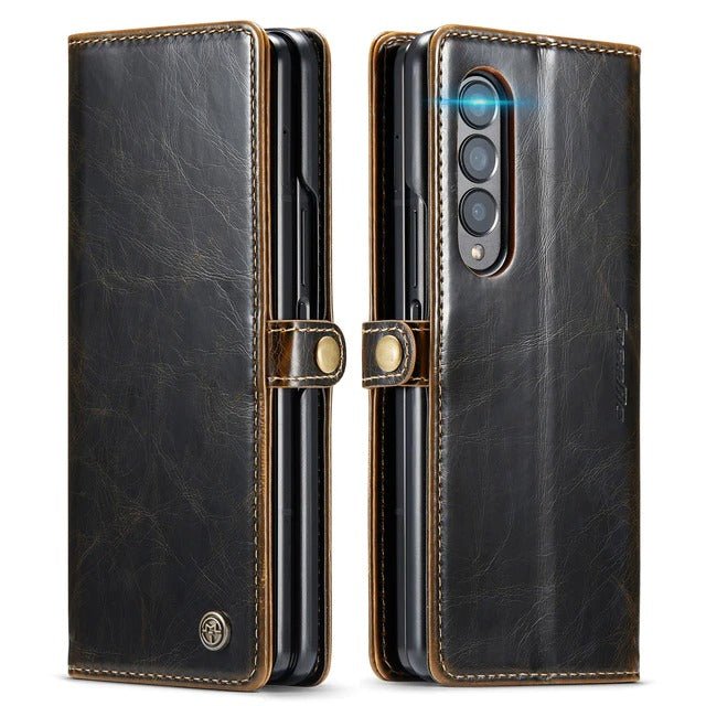 Divina Magnetic Leather Wallet Case for Galaxy Z Fold 3 - Astra Cases