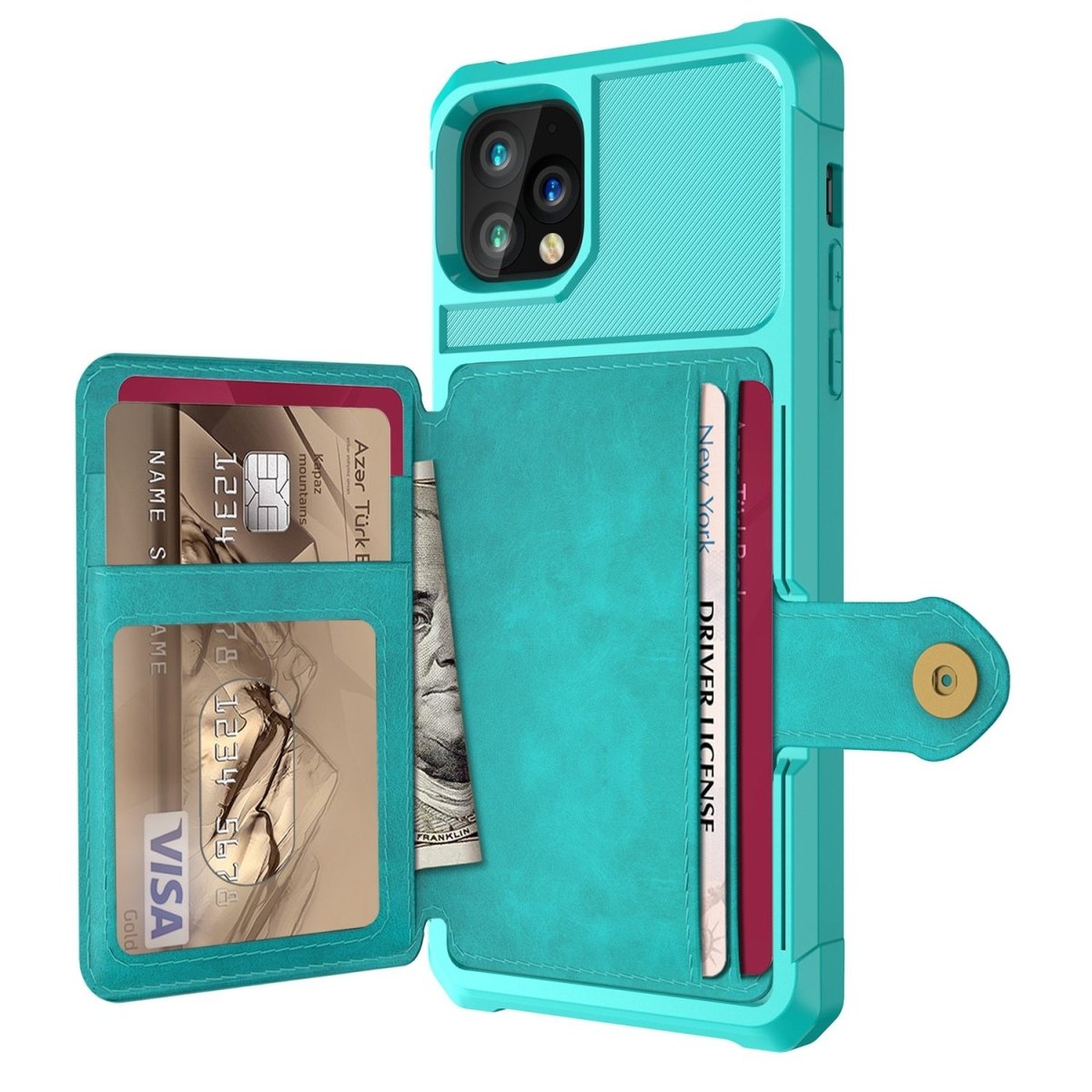 Echo Luxury Leather Wallet iPhone Case For 14 and 15 Series - Astra Cases