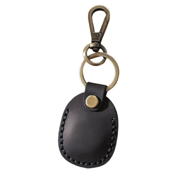 Emi Vintage Leather AirTag Keychain Case - Astra Cases