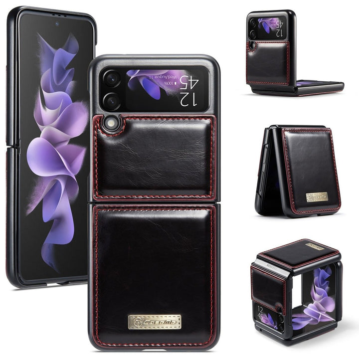 Erexi Luxury Leather Wallet Case For Samsung Galaxy Z Flip 3 - Astra Cases