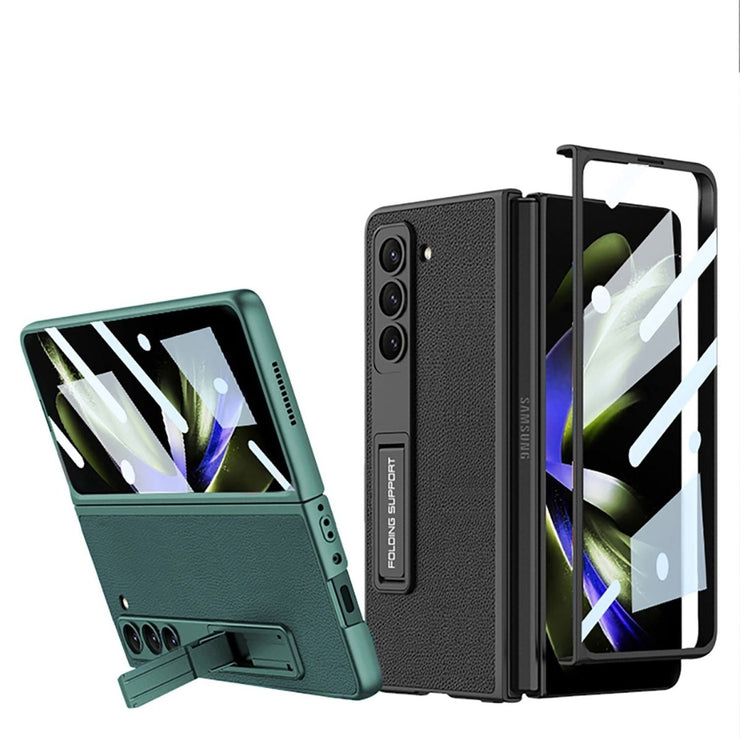 Finio 360 Leather Case For Galaxy Z Fold 5 With Kickstand - Astra Cases