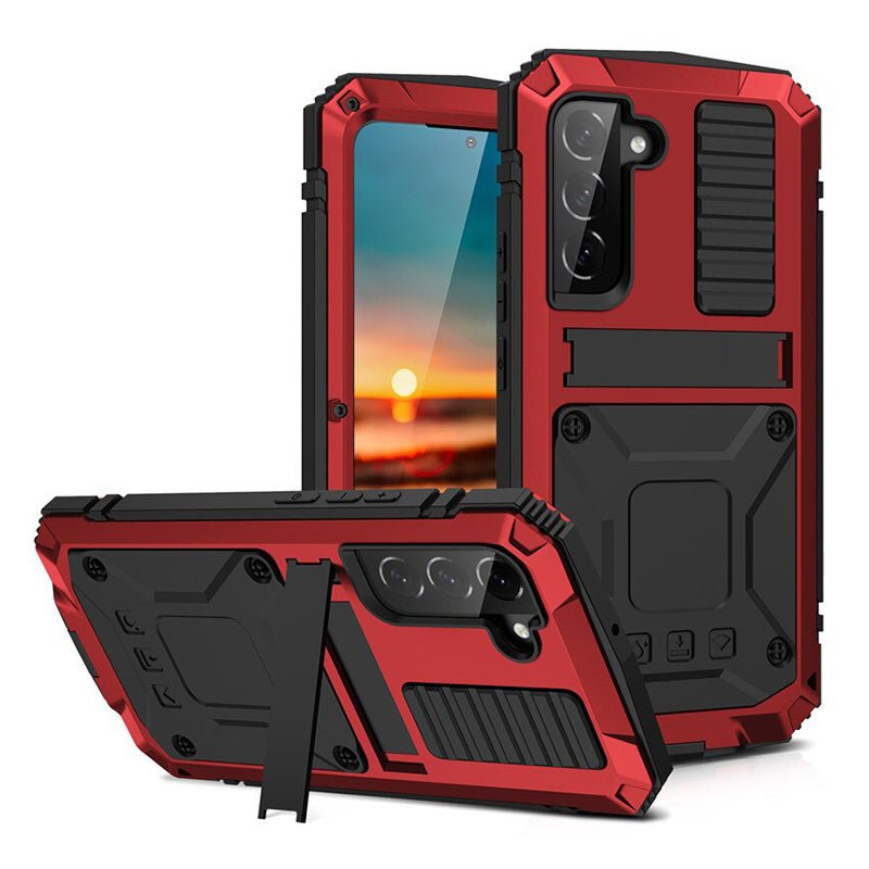 Galaxy S23 Ultra Case | Fortis Superior Heavy Duty, Kickstand, Screen Protector Cover | Red Galaxy S23 Ultra Case | Fortis Superior Heavy Duty, Kickstand, Screen Protector Cover | Red