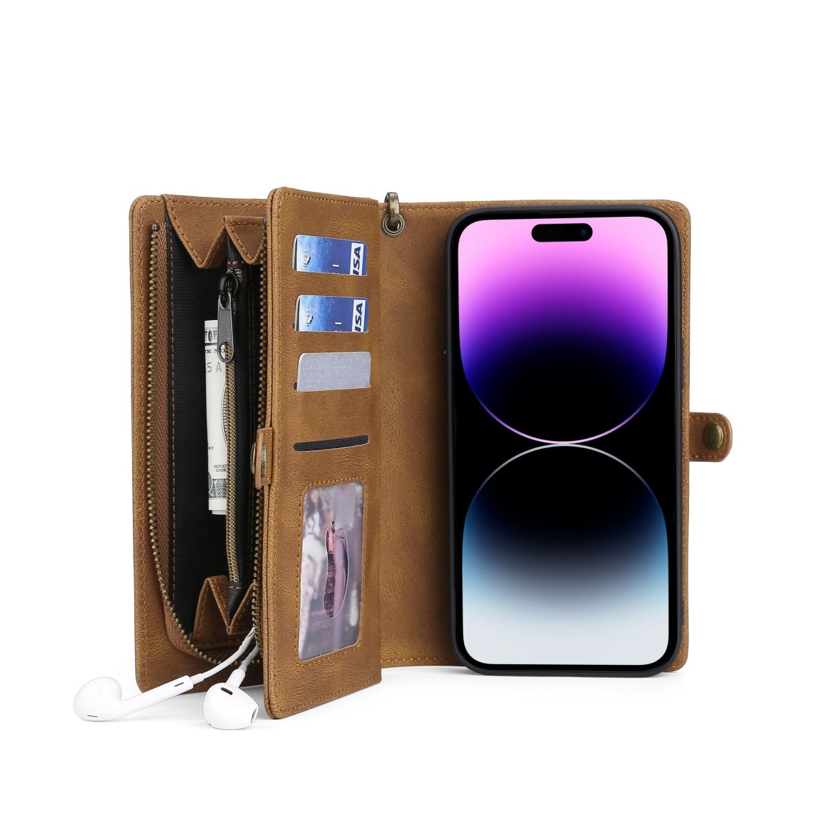 Fortune Leather Purse Case For iPhone 15 Series - Astra Cases