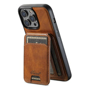 Foveo Premium Leather Case for iPhone 15 Series With Detachable Magnetic Card Stand - Astra Cases