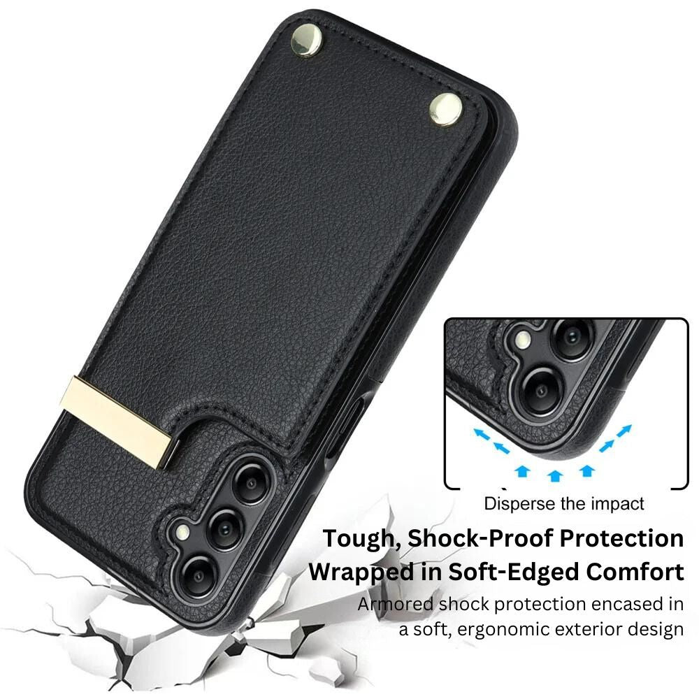 Gero Leather Galaxy Case With Multi Card and Coin Slot - Astra Cases
