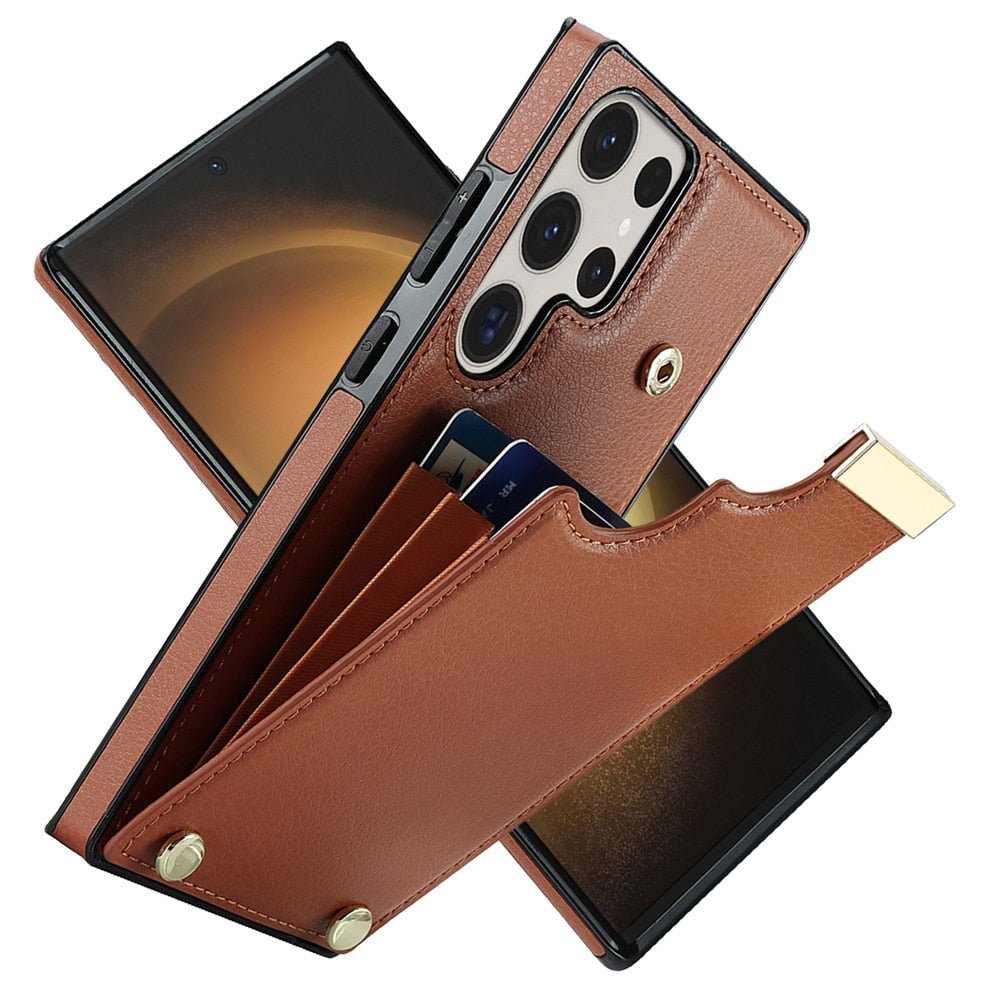 Hora Leather Case for Galaxy S-N Series With Card and Coin Slot - Astra Cases
