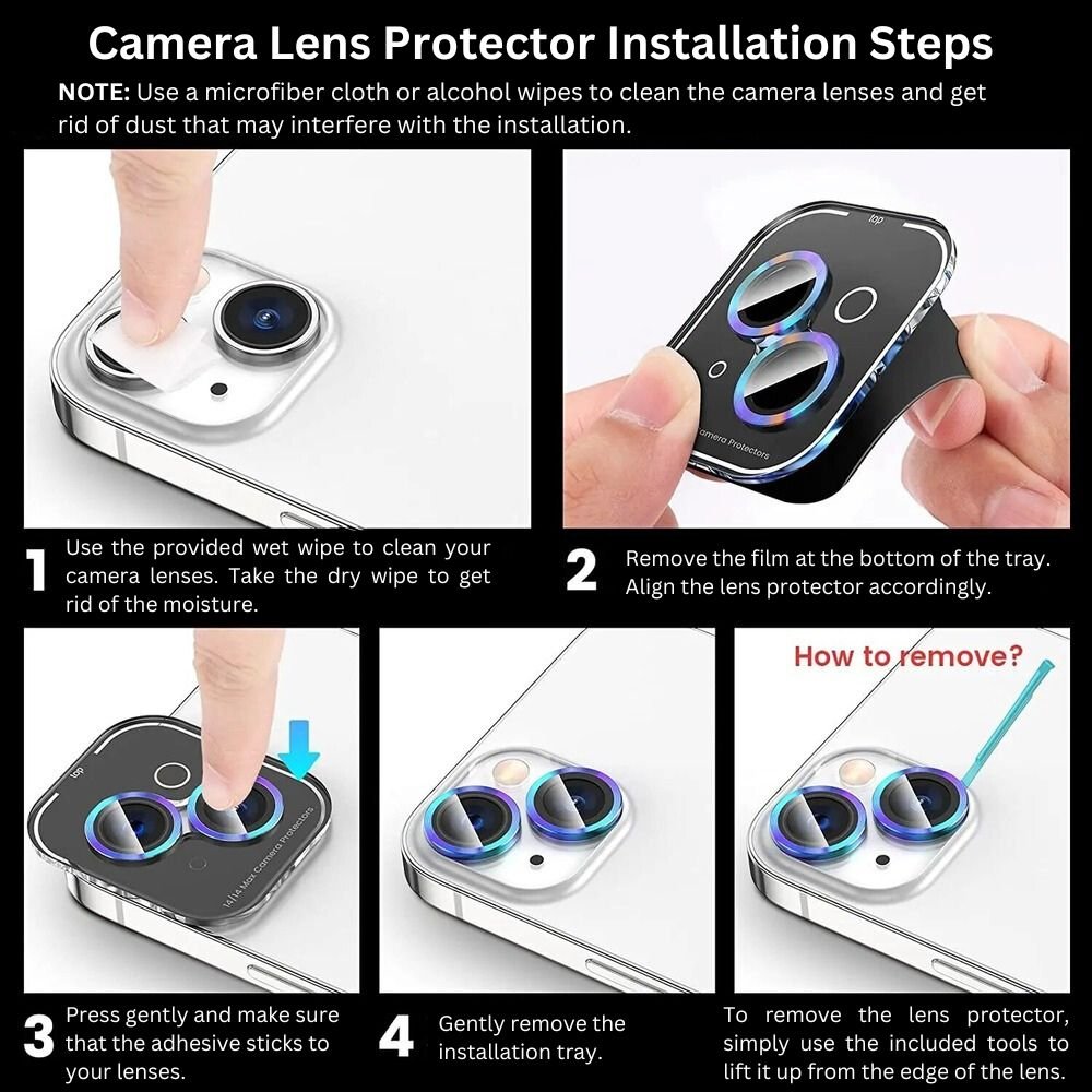 Interea Camera Lens Protector for iPhone Series 11-14 - Astra Cases