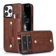 Leo Retro Leather Case with Card Slot For iPhone 15 Series - Astra Cases