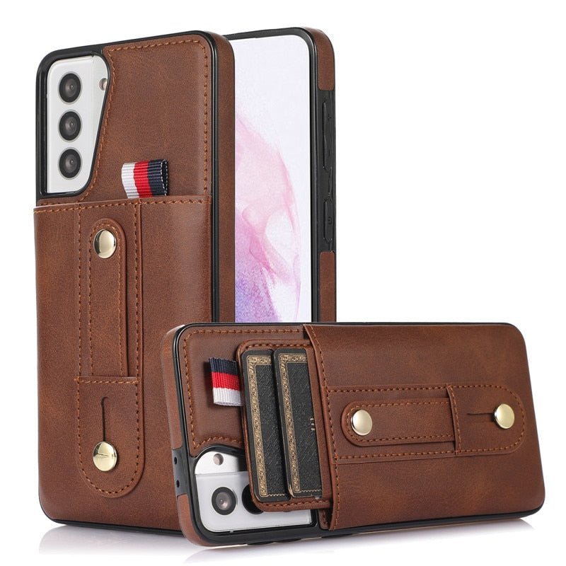 Libet Retro Leather Case with Card Slot For Galaxy S23 Series - Astra Cases