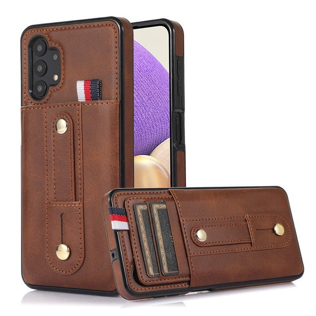 Luceo Retro Leather Galaxy A Series Case with Card Slot - Astra Cases