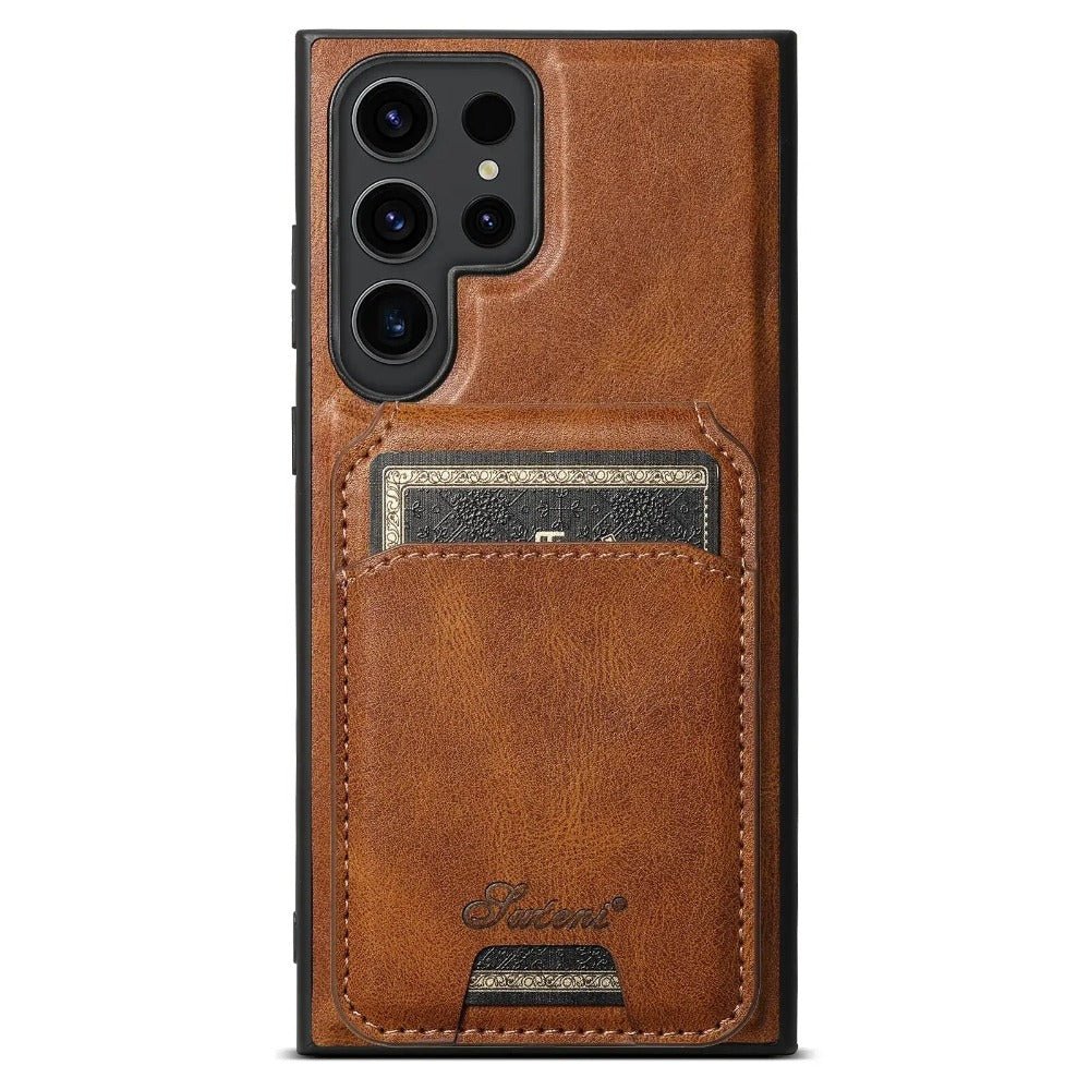 Magus Premium Leather Galaxy Case With Detachable Magnetic Card Stand - Astra Cases