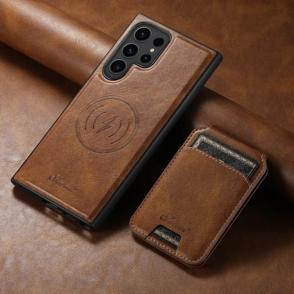 Magus Premium Leather Galaxy Case With Detachable Magnetic Card Stand - Astra Cases