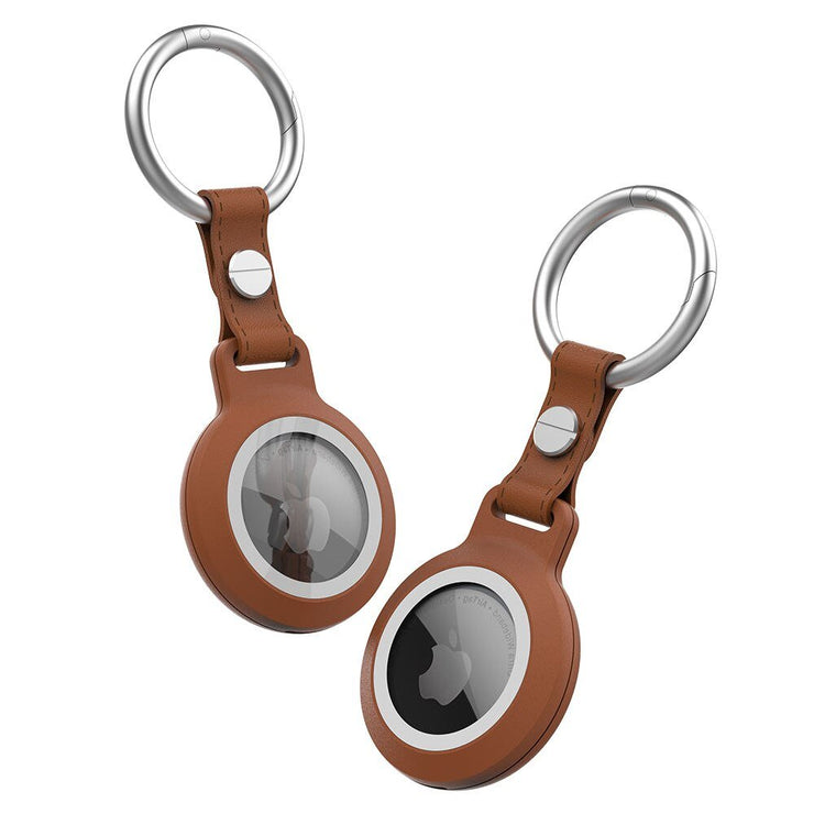 Mea Waterproof Airtag Leather Keychain Case - Astra Cases