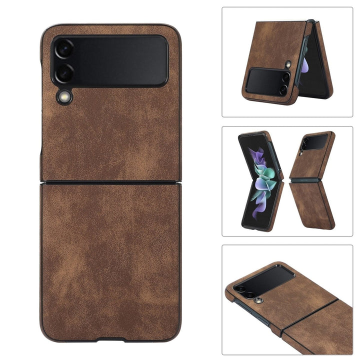 Mellis Slim Fit Leather Galaxy Z Flip 3 Case With Wallet Card Slots - Astra Cases