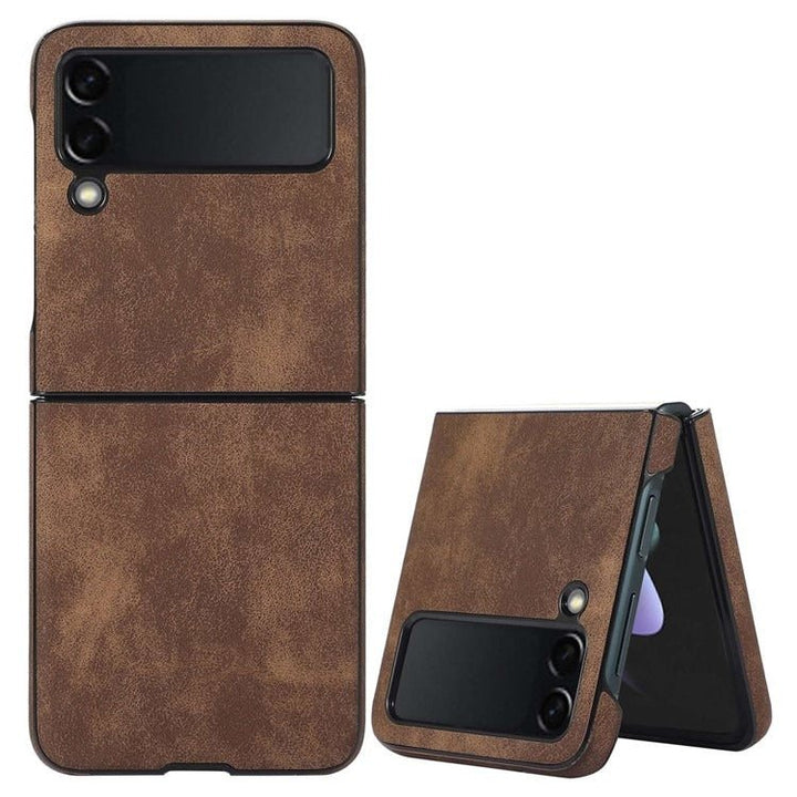 Mellis Slim Fit Leather Galaxy Z Flip 3 Case With Wallet Card Slots - Astra Cases