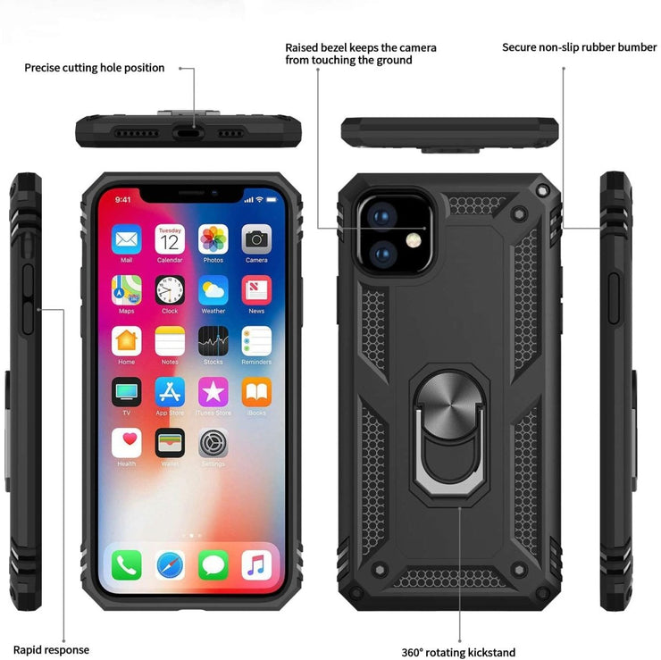 NATO Military Grade Case With Kickstand For iPhone 15 Series - Astra Cases