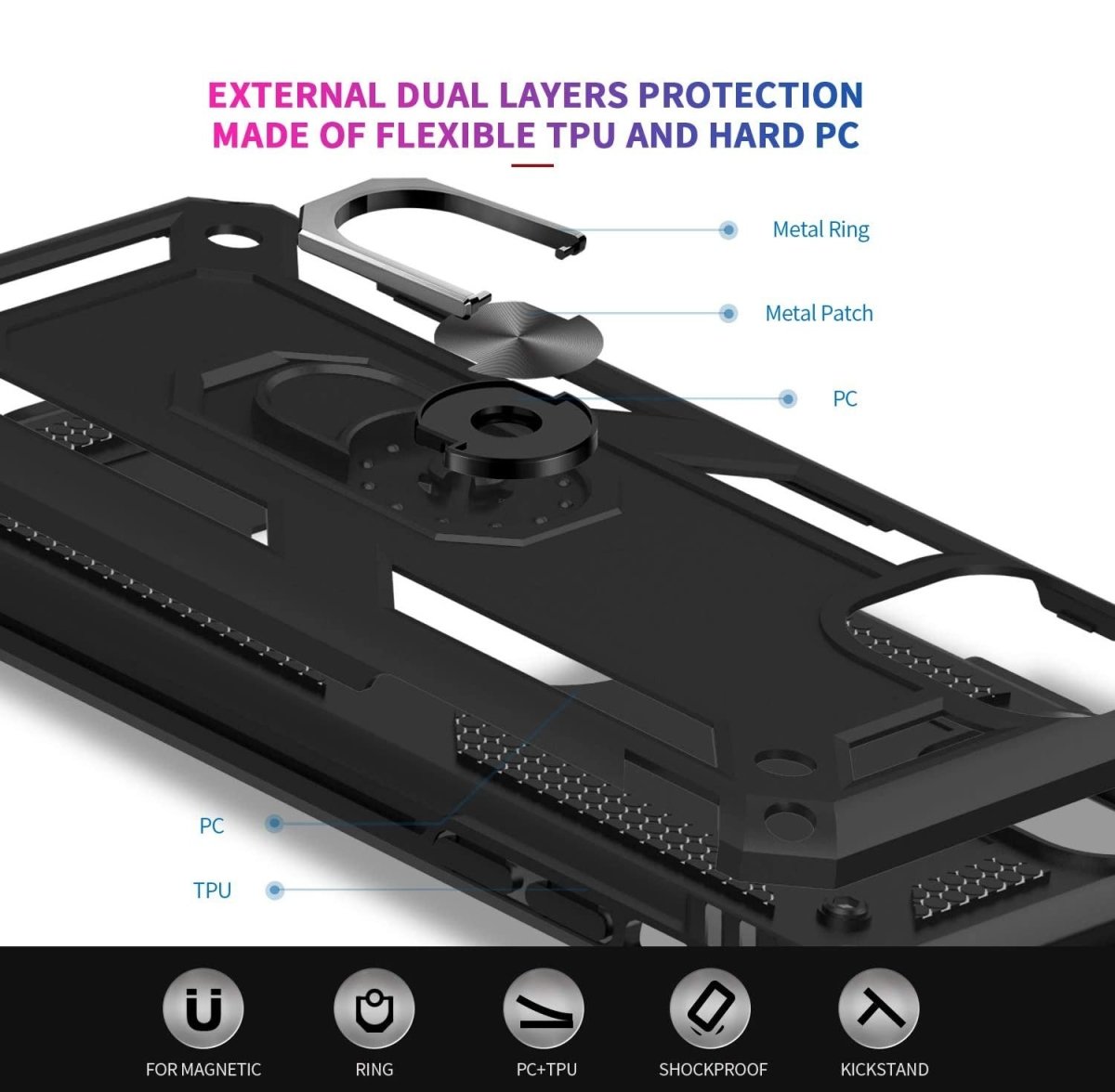 NATO Military Grade Case With Kickstand For iPhone 15 Series - Astra Cases