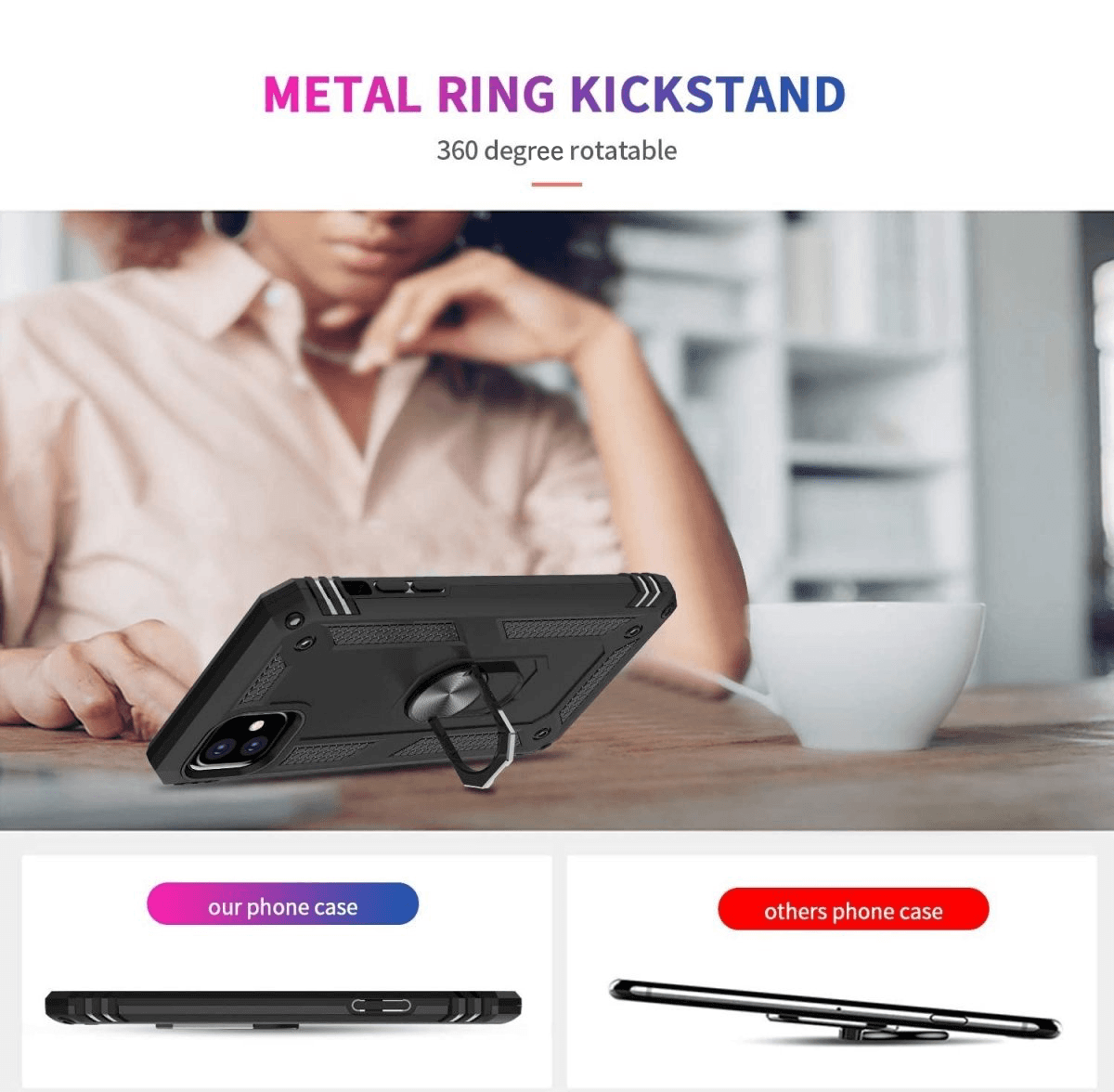NATO Military Grade Case With Kickstand For iPhone 15 Series - Astra Cases