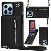 Nitida Crossbody Leather Case With Stand For iPhone 15 Series - Astra Cases