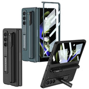 Novi Leather Grain Case For Galaxy Z Fold 5 With Lanyard And Pen Holder - Astra Cases