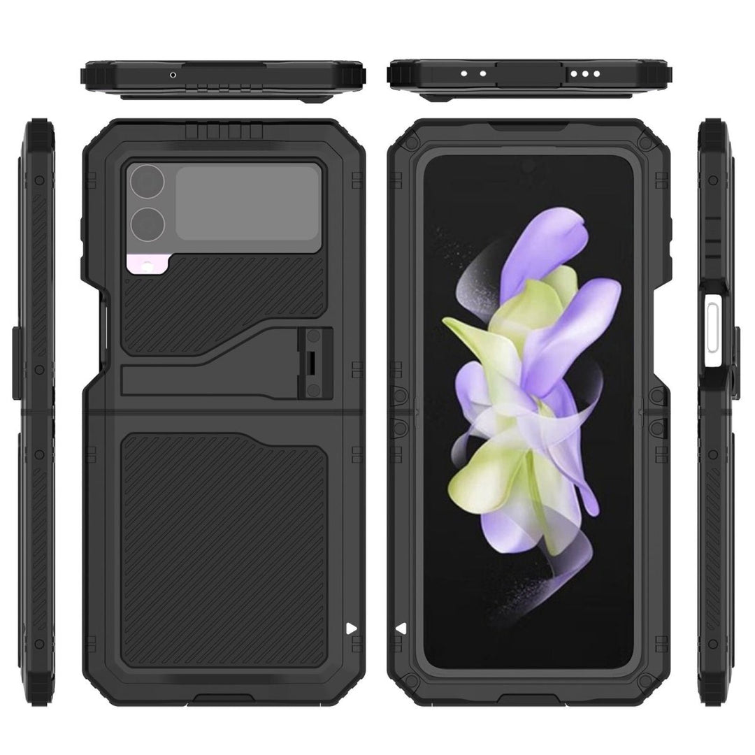 Olim Shockproof Case With Kickstand and Camera Protection for Samsung Galaxy Z Flip 4 - Astra Cases