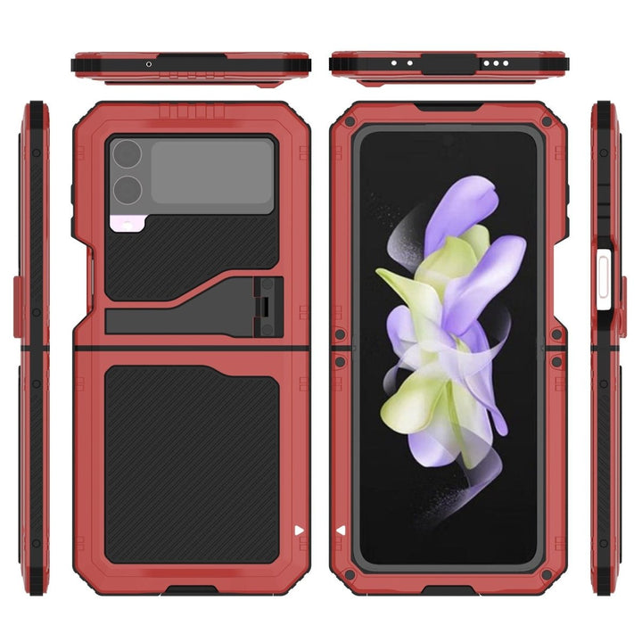 Olim Shockproof Case With Kickstand and Camera Protection for Samsung Galaxy Z Flip 4 - Astra Cases