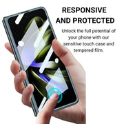 Oris Electroplated Shockproof Case With Tempered Glass for Galaxy Z Fold 5 - Astra Cases