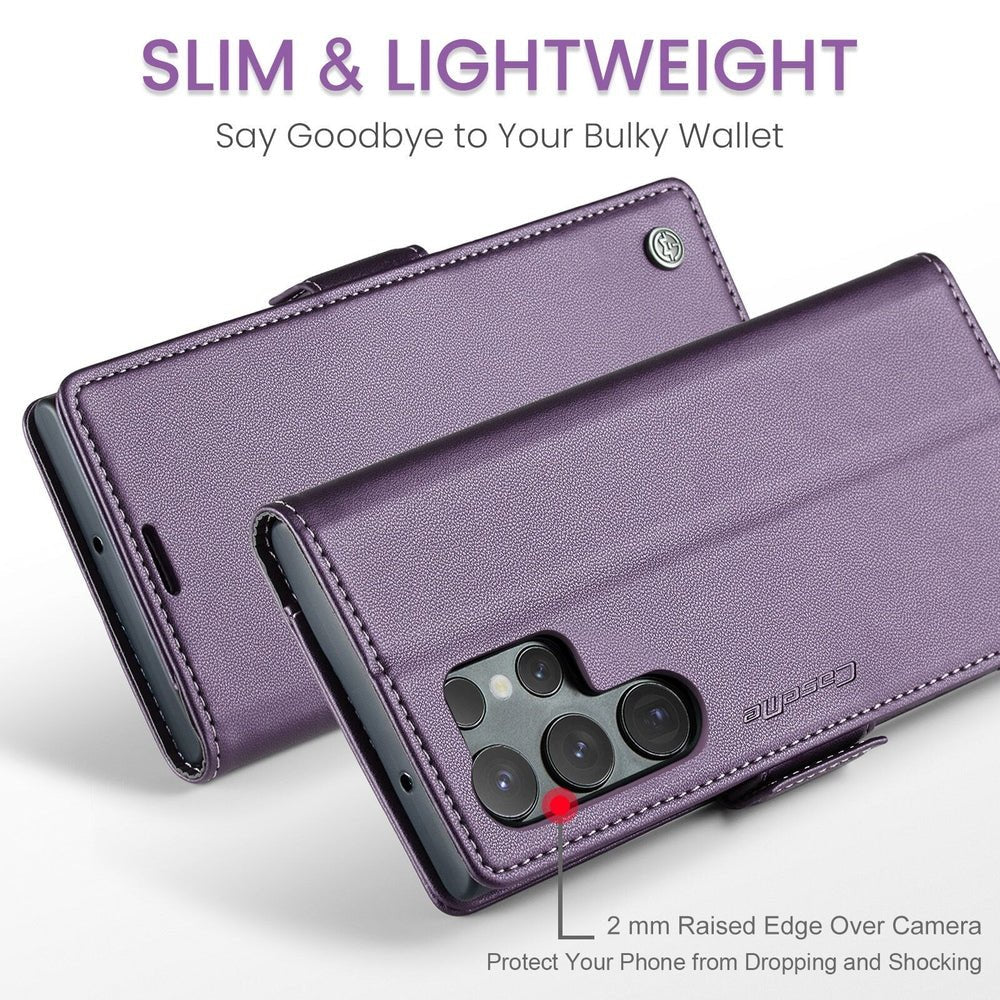 Pellis Vegan Leather Galaxy Case With Magnetic Card Slots - Astra Cases