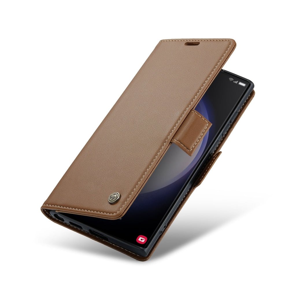 Pellis Vegan Leather Galaxy Case With Magnetic Card Slots - Astra Cases