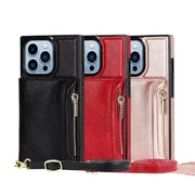 Regno Leather Zipper Wallet iPhone Case with Card Holder - Astra Cases