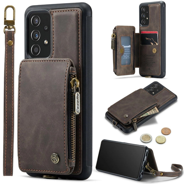 Sacer Genuine Leather Galaxy Wallet Case - Astra Cases