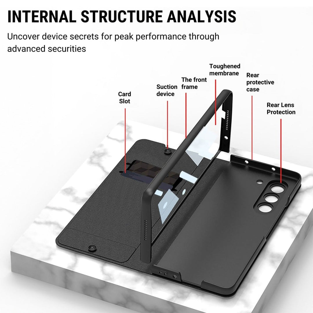 Tauri Leather Case for Galaxy Z Fold With Side Pen Slot - Astra Cases