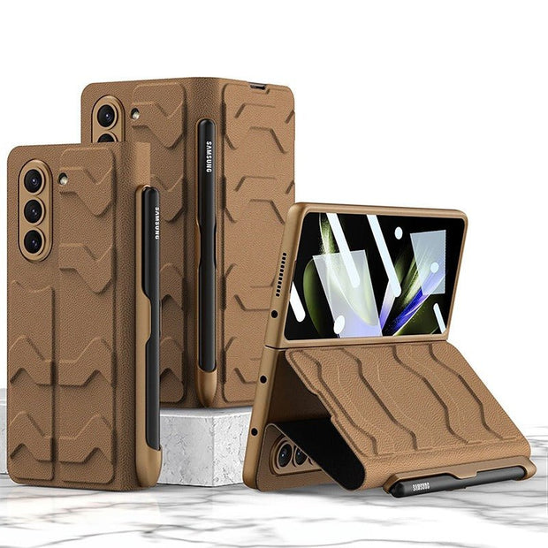 Tauri Leather Case for Galaxy Z Fold With Side Pen Slot - Astra Cases