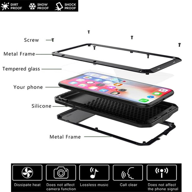 Titan Heavy Duty Metal iPhone Case For 5, 6, 7 & 8 Series - Astra Cases