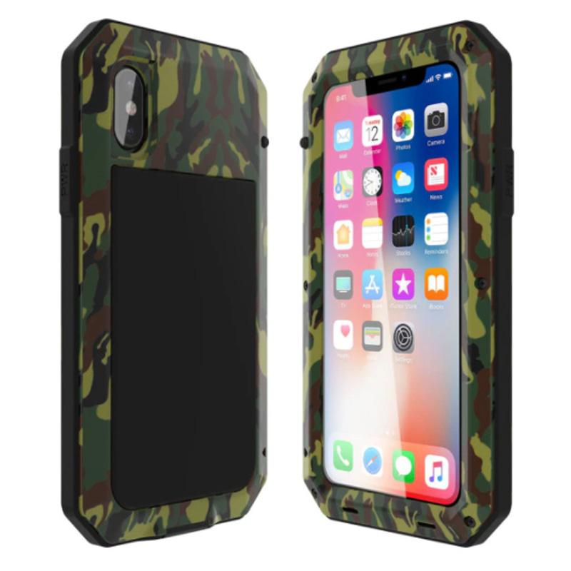 2022 Aluminum + Titanium Shockproof Gorilla Tempered Glass Case for iPhone  13 12 SE 11 Pro Max Xs Max Xs Xr X