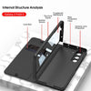 Tori Folding Leather Case with Detachable Pen Holder & Card Slot For Galaxy Z Fold 5 - Astra Cases