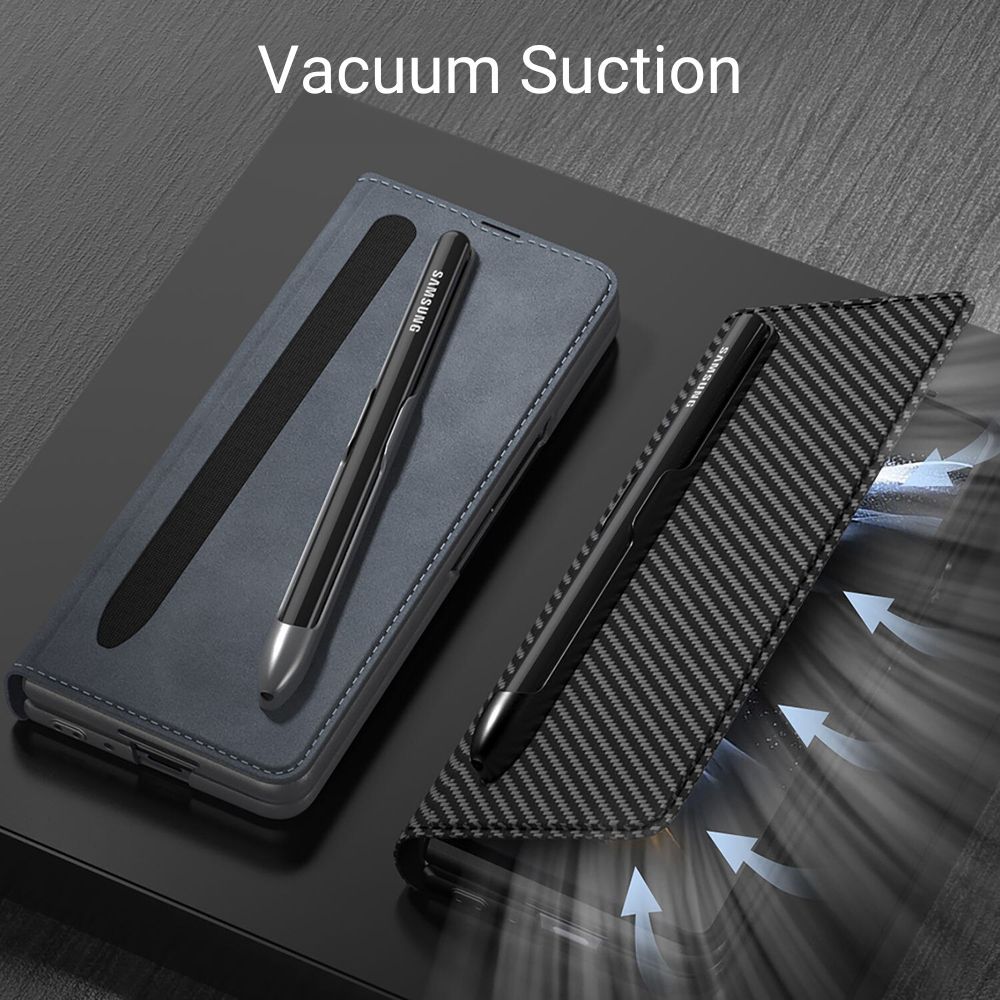 Tori Folding Leather Case with Detachable Pen Holder & Card Slot For Galaxy Z Fold 5 - Astra Cases