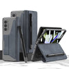 Tori Folding Leather Case with Detachable Pen Holder & Card Slot For Galaxy Z Fold 5 - Astra Cases