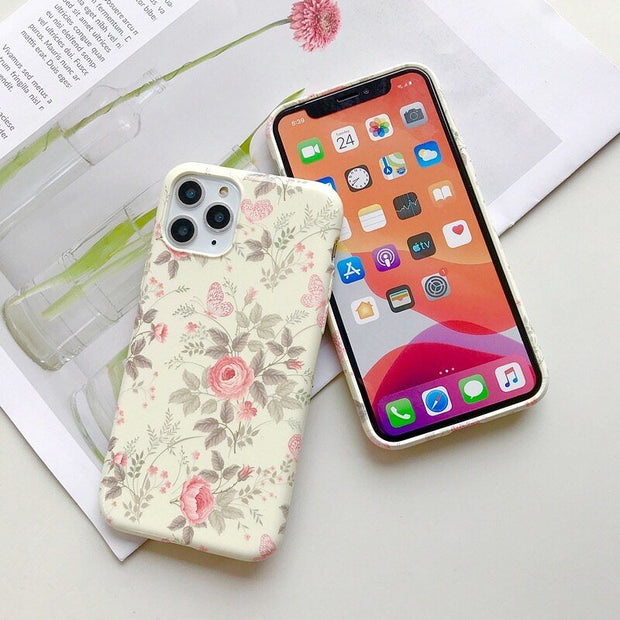 Velle Floral Print Shockproof Slim iPhone Case - Astra Cases