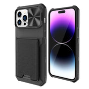 Vero Shockproof Wallet Case With Slide Camera Cover for iPhone 14 Series - Astra Cases