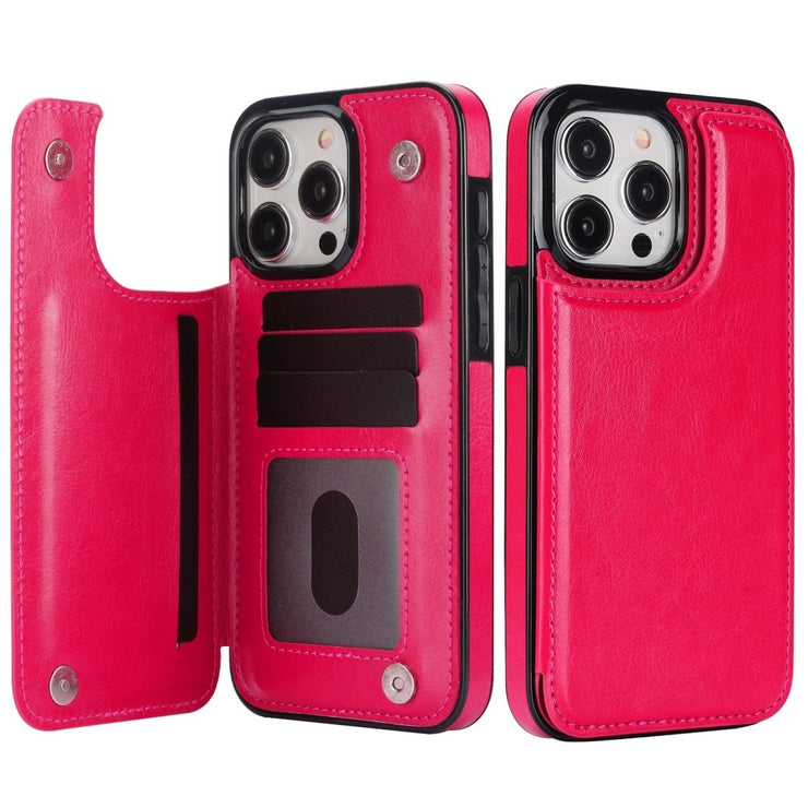 Vistor Leather Flip Wallet Case For iPhone 14 and 15 Series - Astra Cases